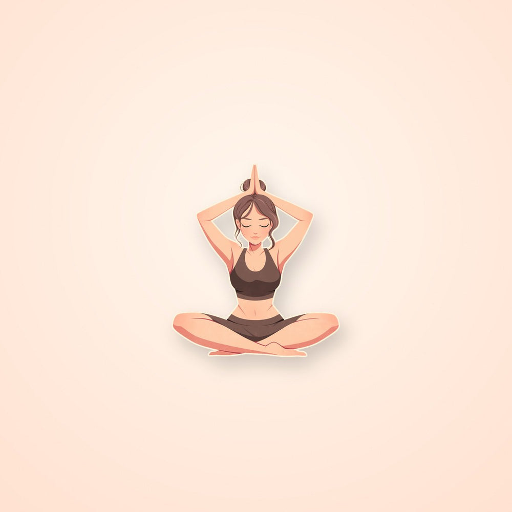 Yoga Pose Minimalist Sticker