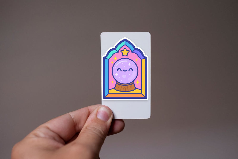 Cute Crystal Ball Fortune Sticker