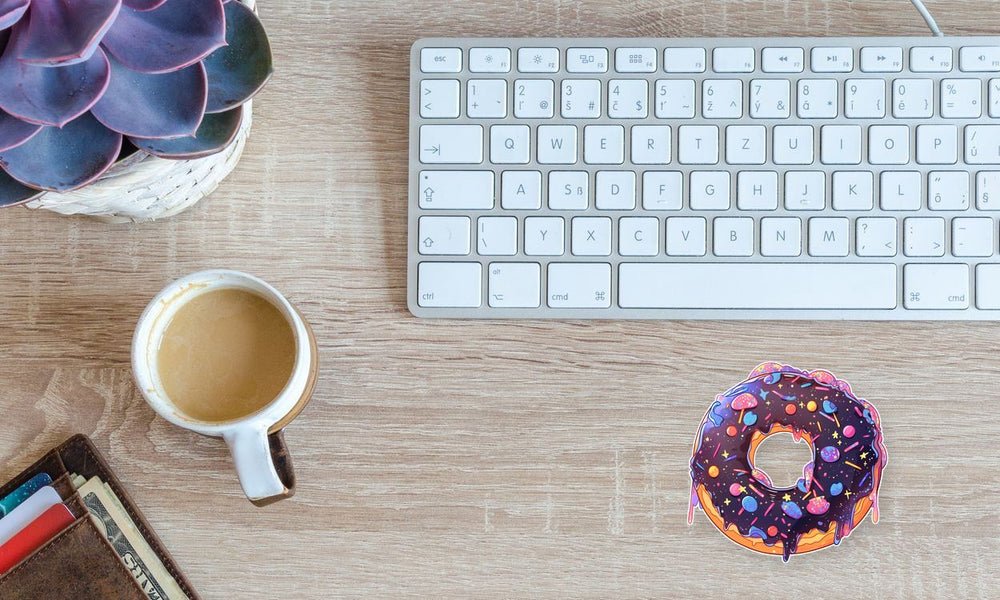 Melting Chocolate Donut Sticker