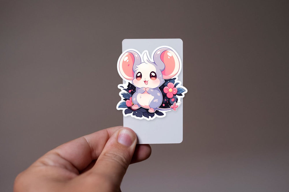Cute Mouse with Big Ears Sticker