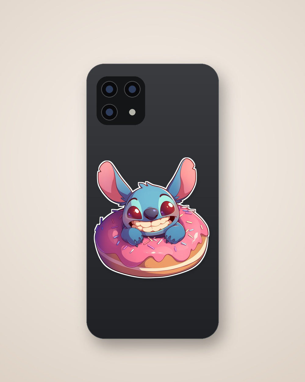Stitch Donut Pink Sprinkles Sticker