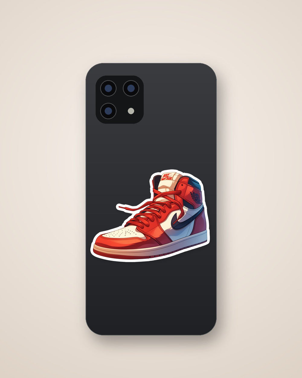 Air Jordan 1 Red Sneaker Sticker