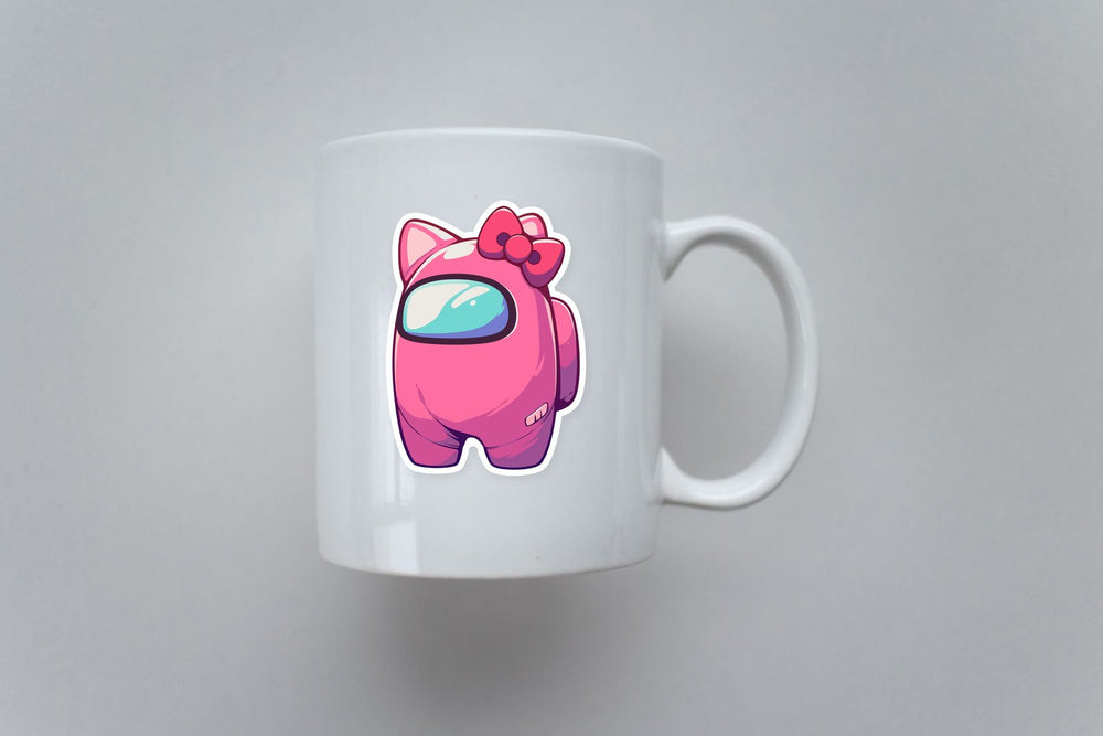 Hello Kitty Among Us Pink Sticker