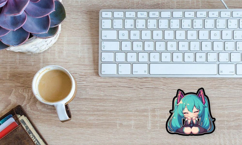 Chibi Hatsune Miku Funny Vocaloid Sticker