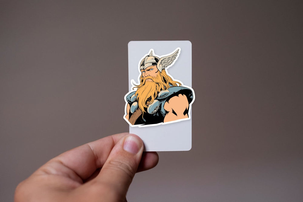 Thor Retro Comics Portrait Sticker