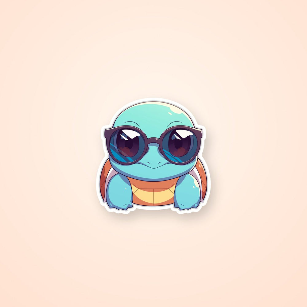 Squirtle Sunglasses Cool Sticker