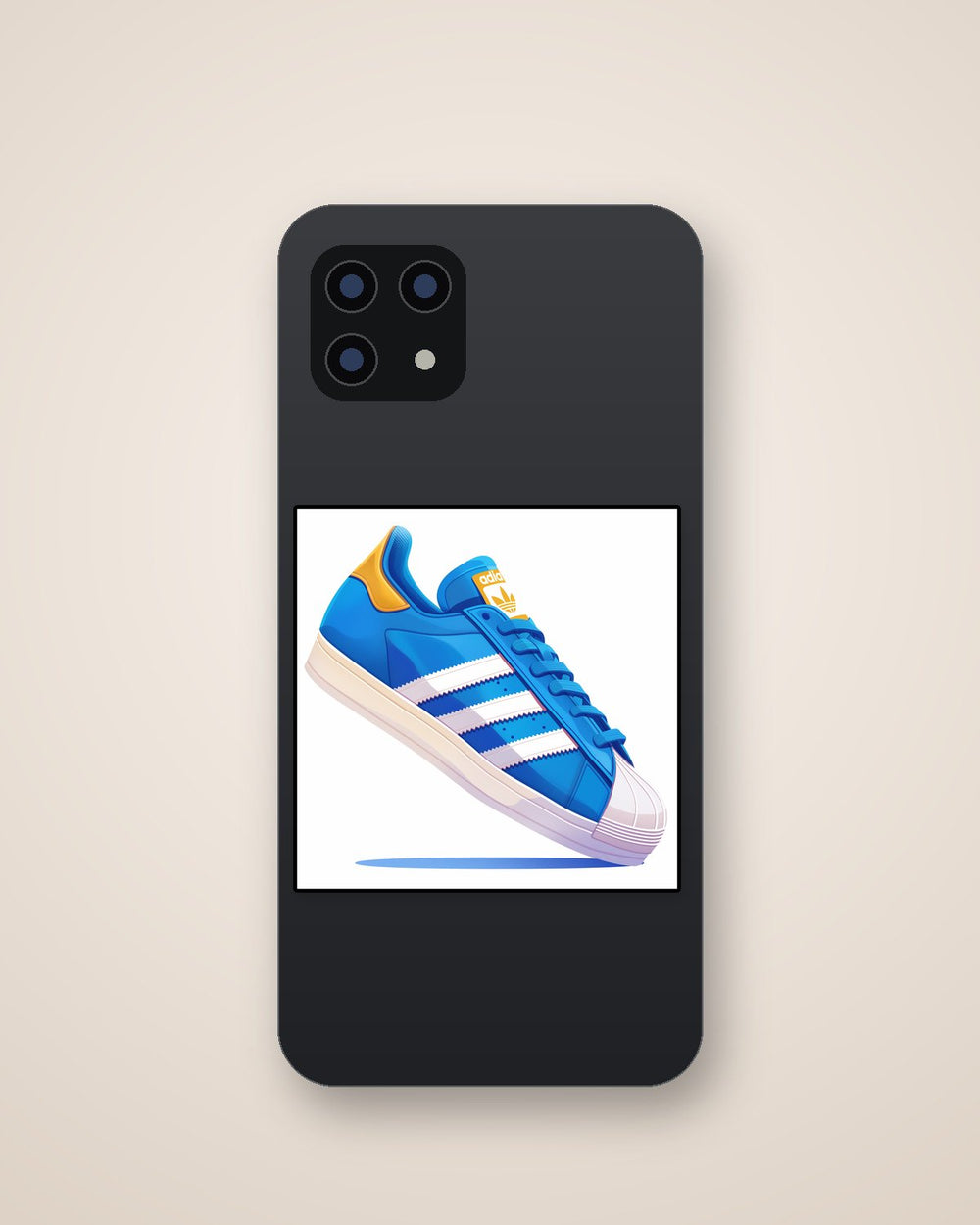 Blue Adidas Sneaker Sticker