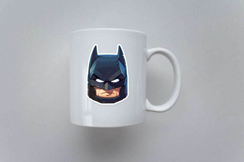 Lego Batman Head Glowing Eyes Sticker