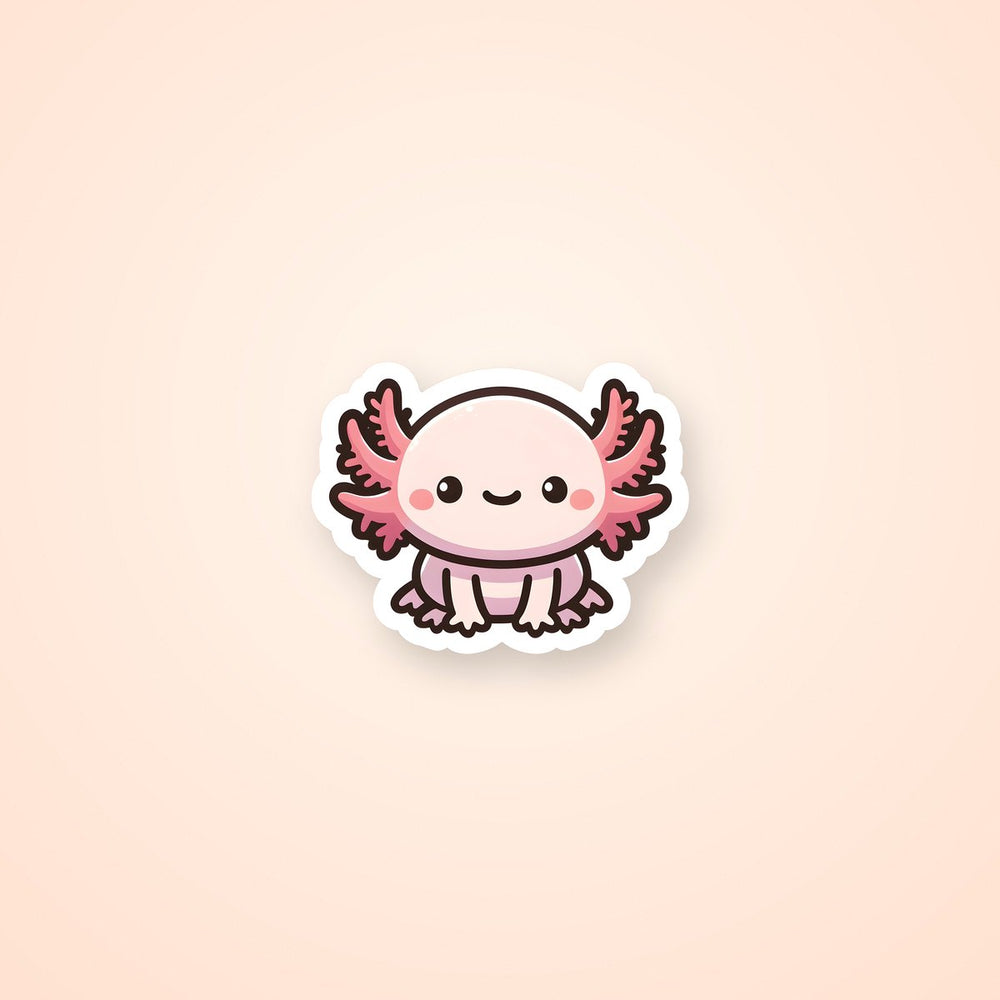 Cute Axolotl Kawaii Style Sticker