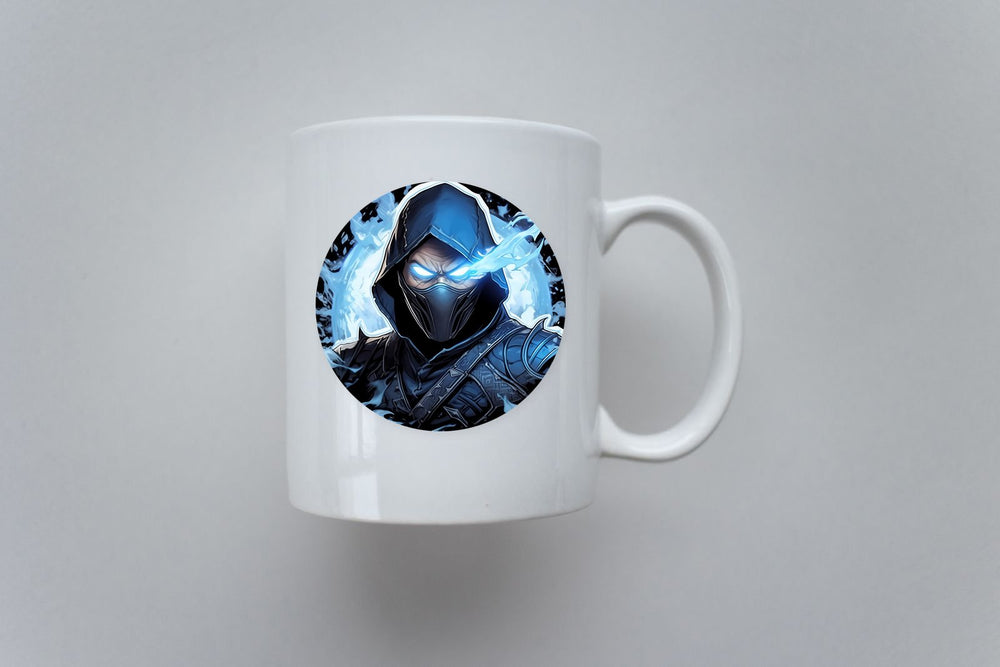 Sub-Zero with Glowing Eyes Round Sticker