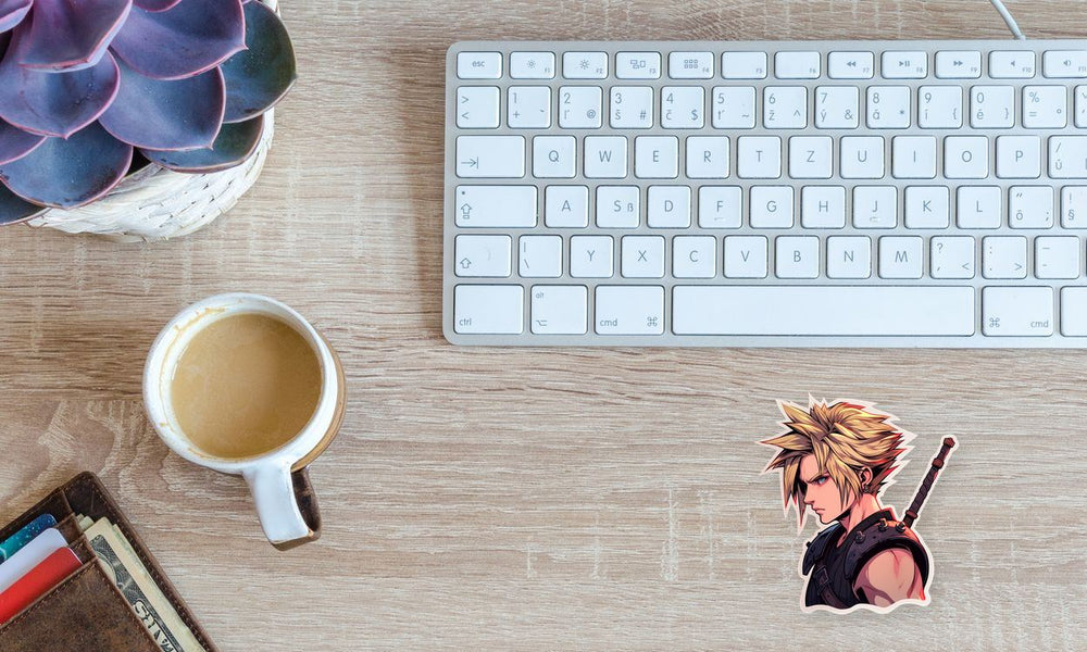 Final Fantasy Aesthetic Cloud Strife Sticker