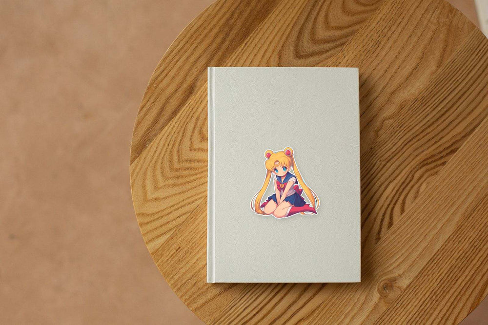 Sailor Moon Sitting Anime Sticker
