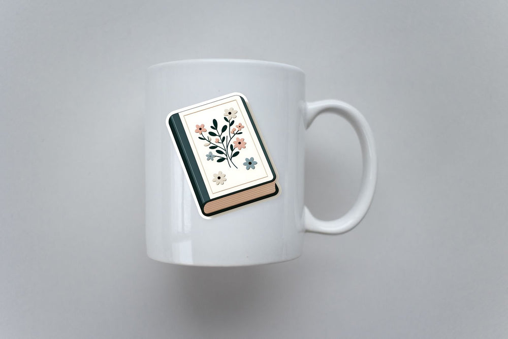Floral Journal Aesthetic Book Sticker