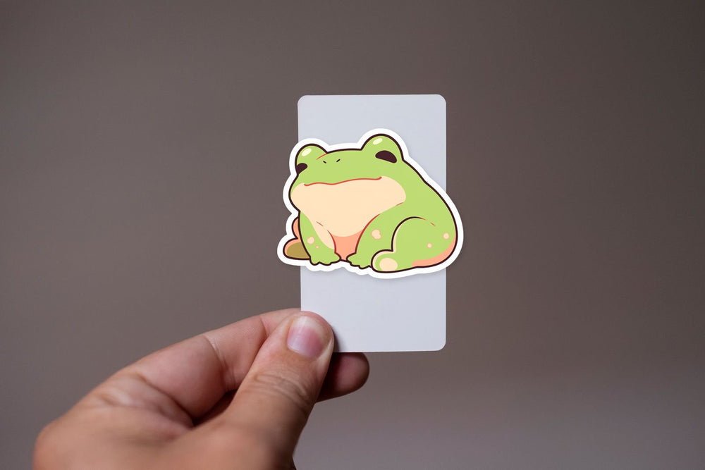 Cute Green Frog Sticker