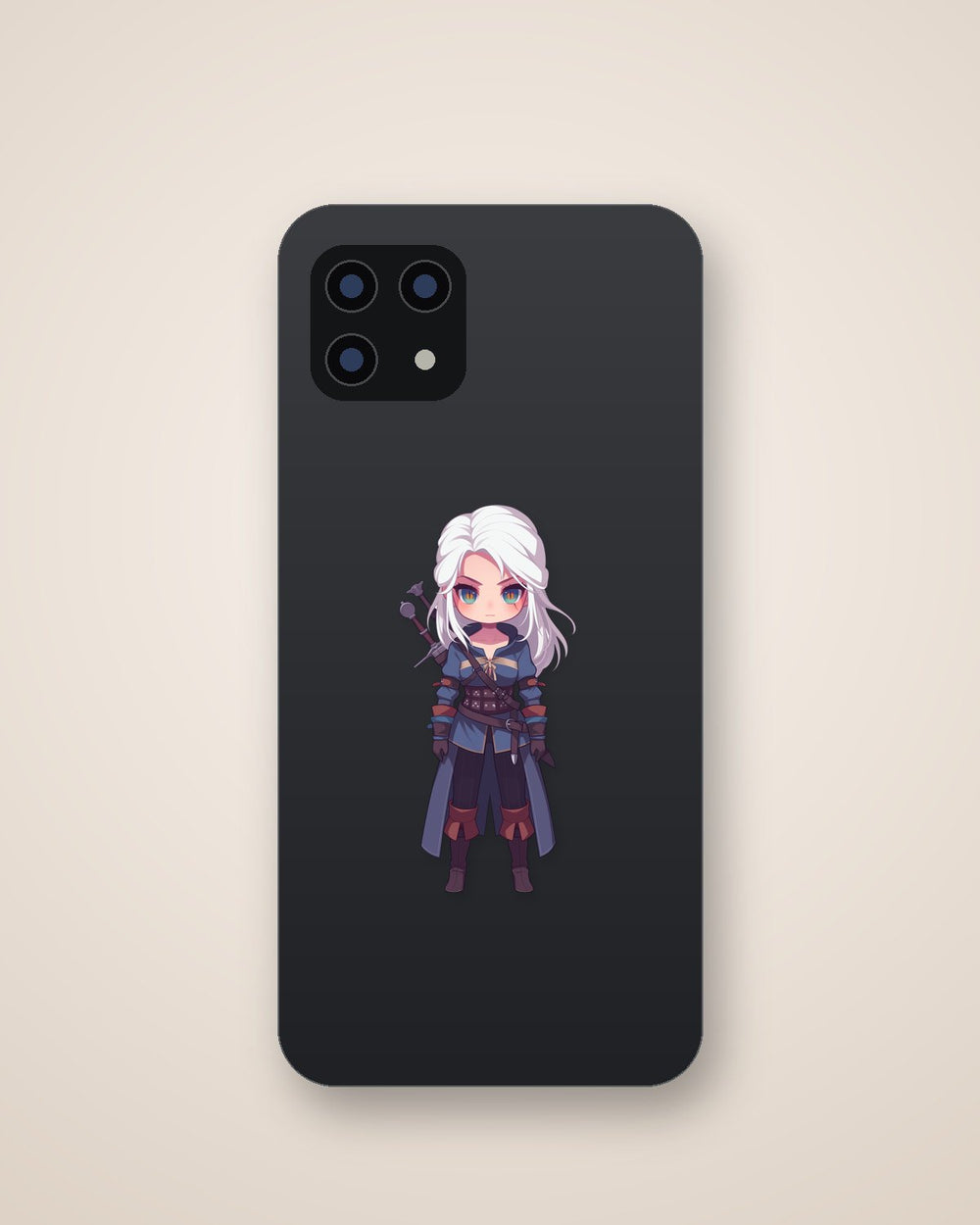 Chibi Ciri Witcher Fantasy Clipart Sticker