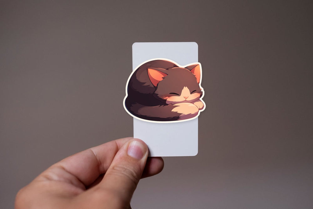 Purrfect Dreams Cat Sticker