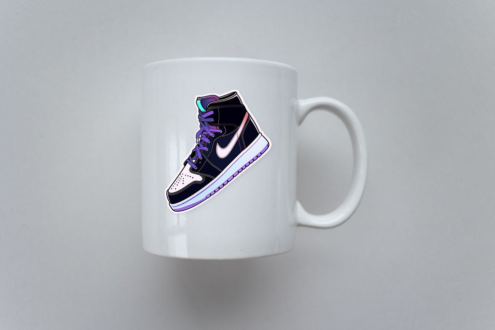 Dark & Purple Nike Air Jordan 1 Sticker
