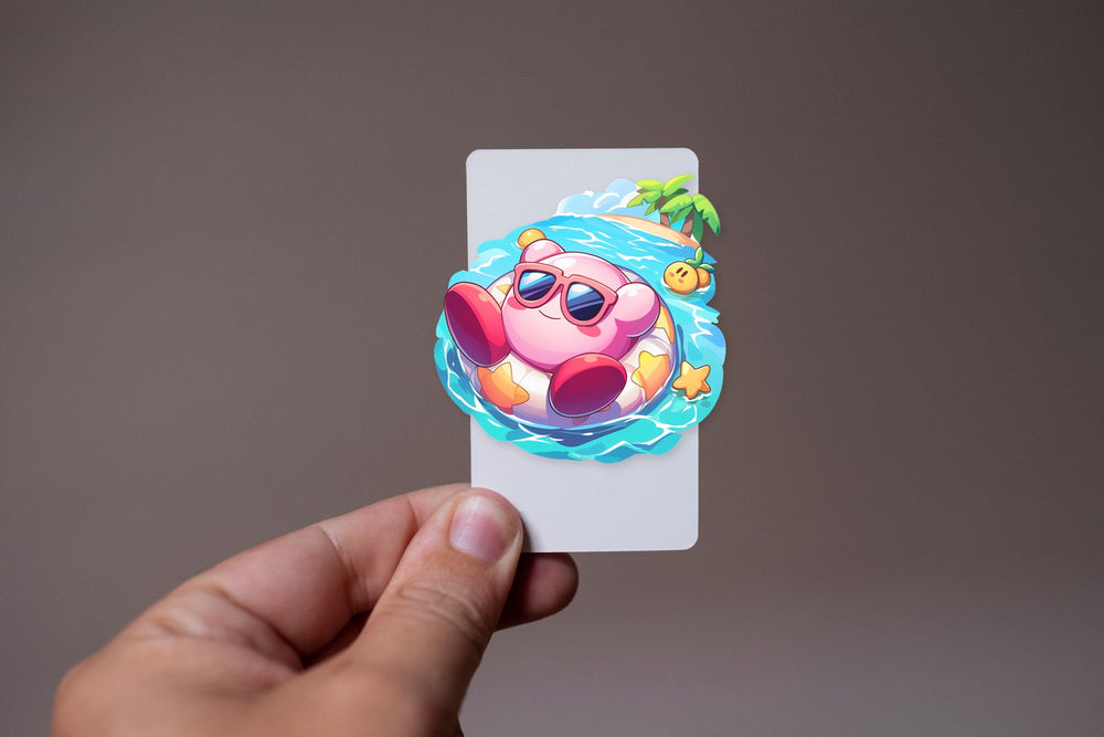 Kirby on Vacation Sticker