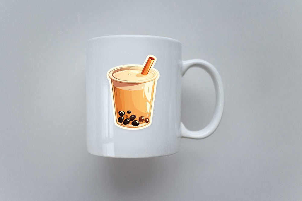 Aesthetic Bubble Tea Cup Sticker