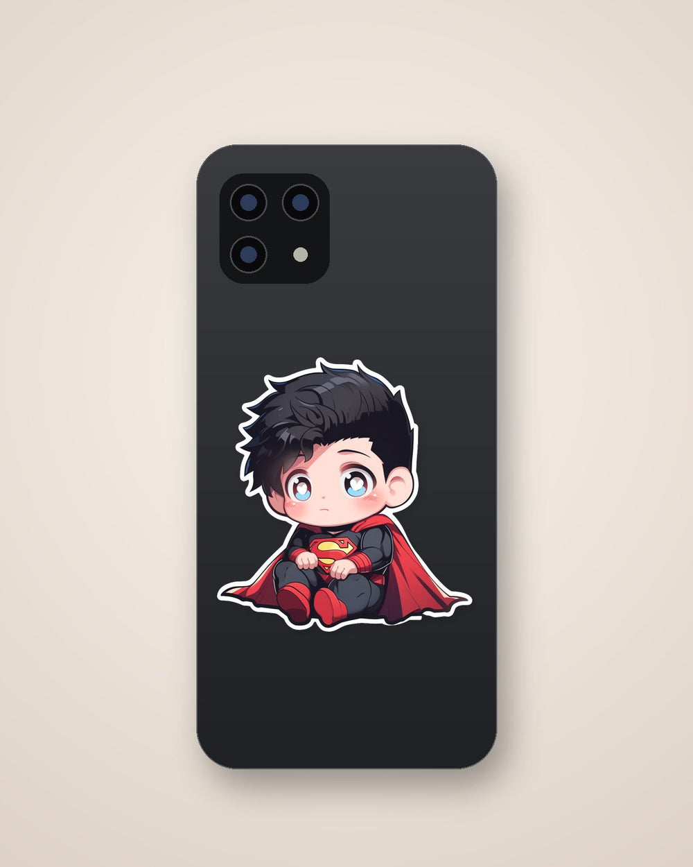 Sad Superman Child Comics Sticker