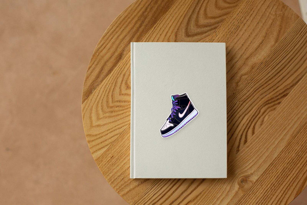 Dark & Purple Nike Air Jordan 1 Sticker