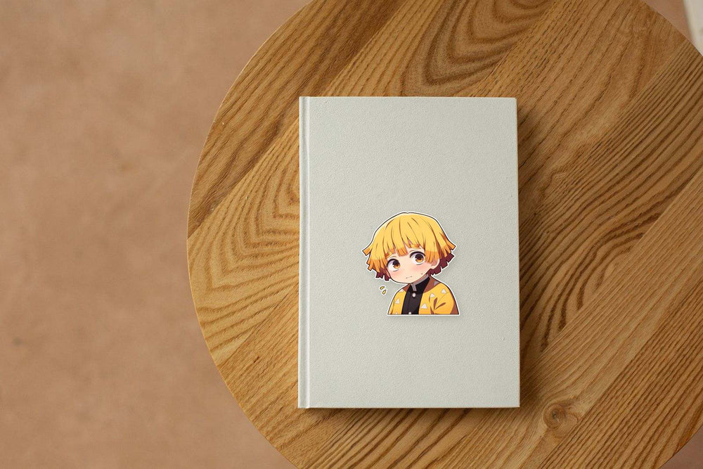 Demon Slayer Zenitsu Nervous Sticker