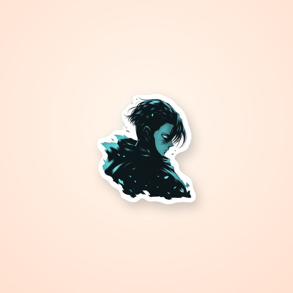Captain Levi Blue Aesthetic Sticker