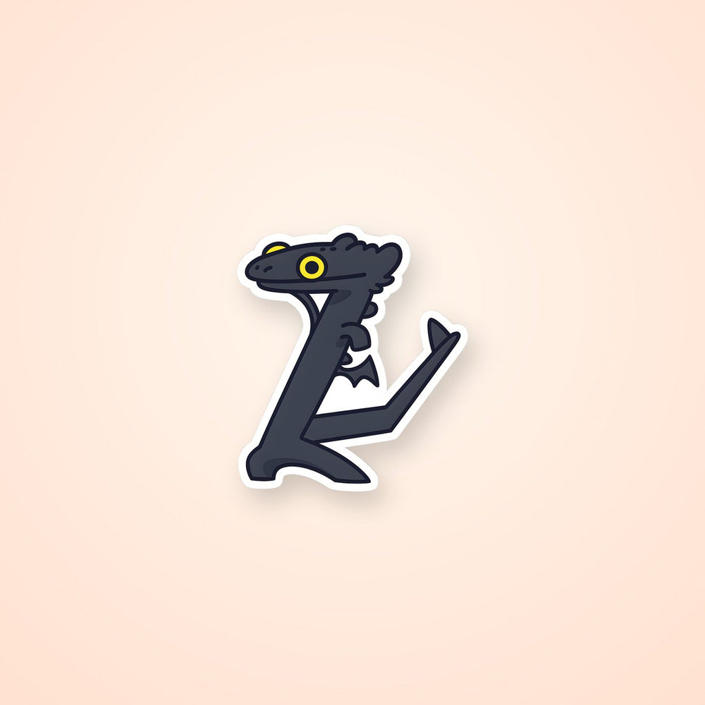 Chibi Toothless Dragon Meme Sticker