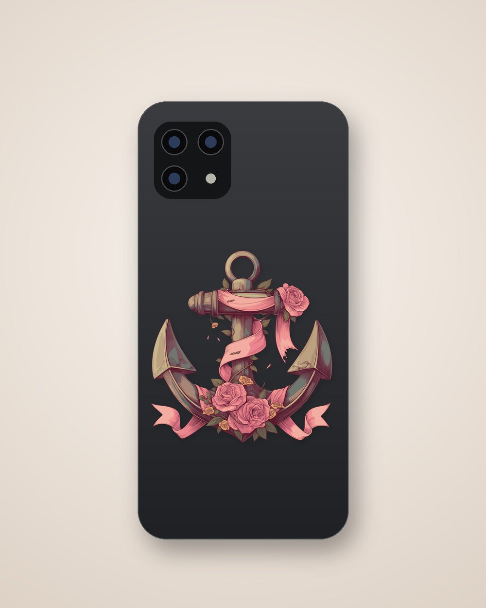 Anchor Roses Vintage Tattoo Sticker