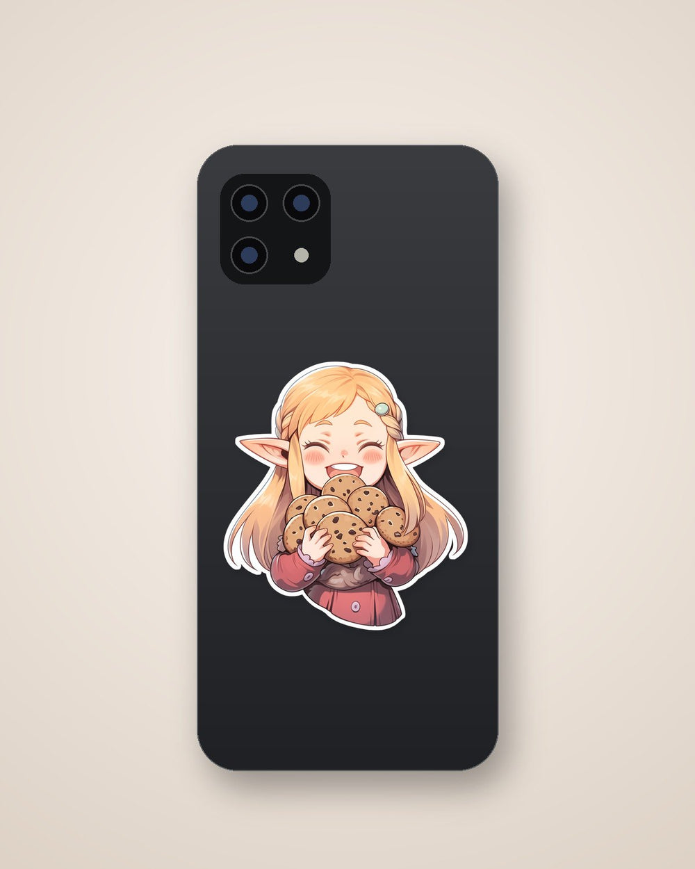 Joyful Elf with Cookies Sticker
