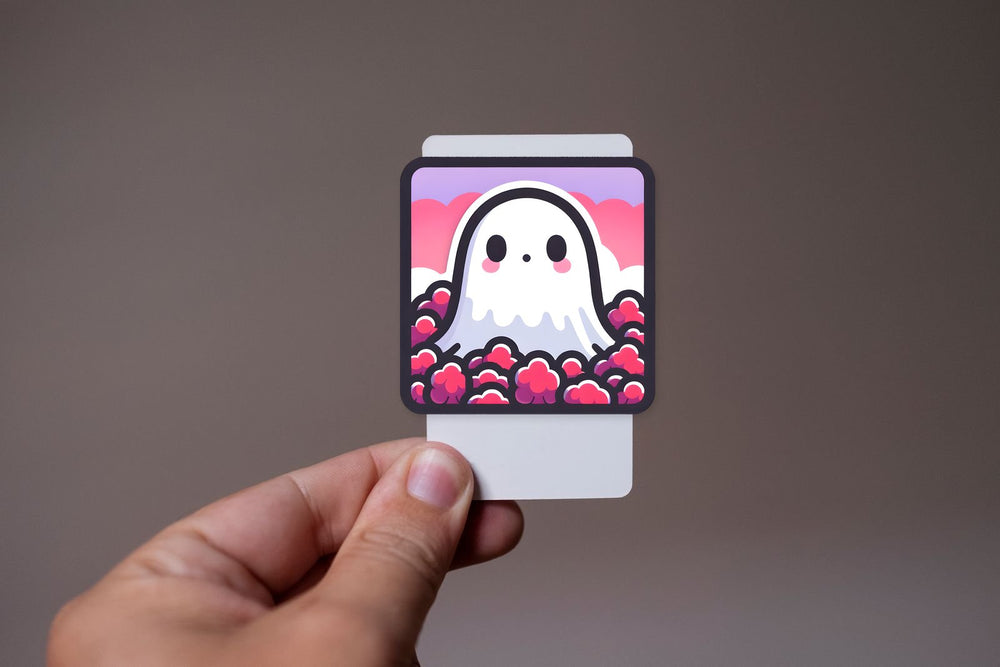 Cute Ghost Clouds Pastel Sticker
