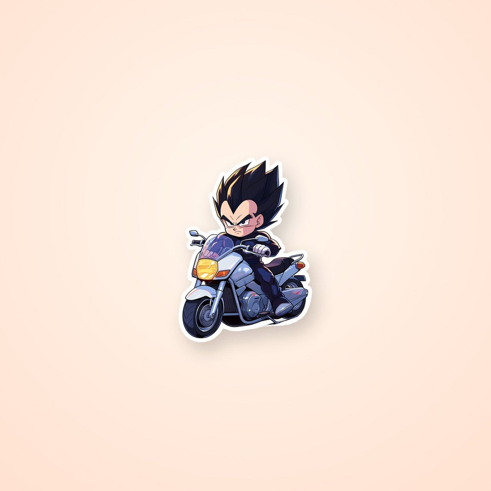Dragon Ball Vegeta on the Bike Sticker