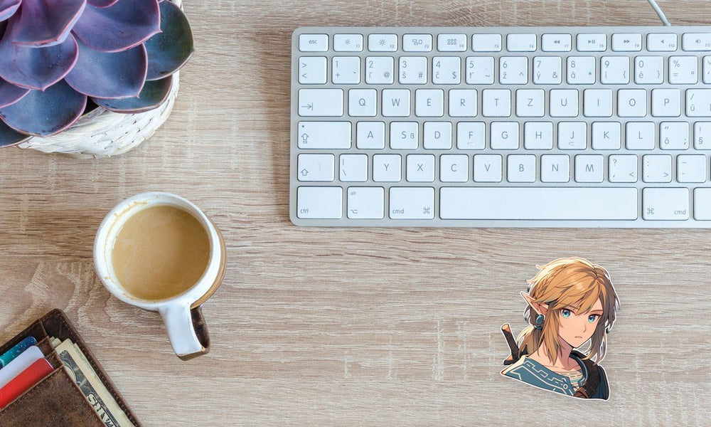Zelda Looks Surprised Aesthetic Sticker