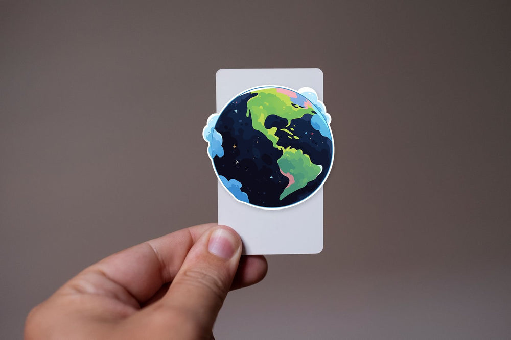 Earth South & North America Sticker