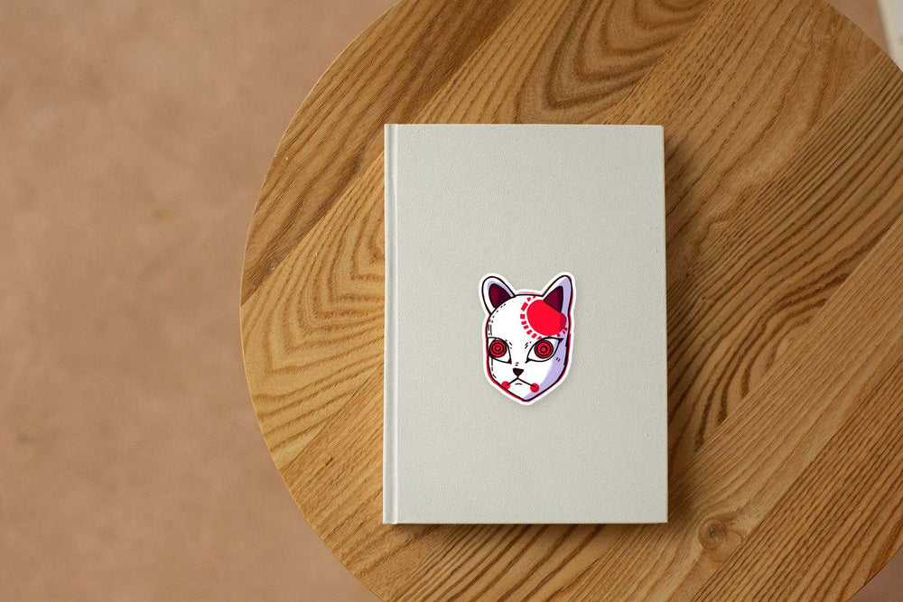 Japanese Kitsune Mask Sticker