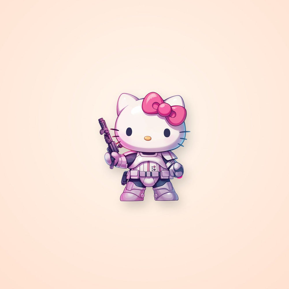 Hello Kitty Stormtrooper Star Wars Clipart Sticker