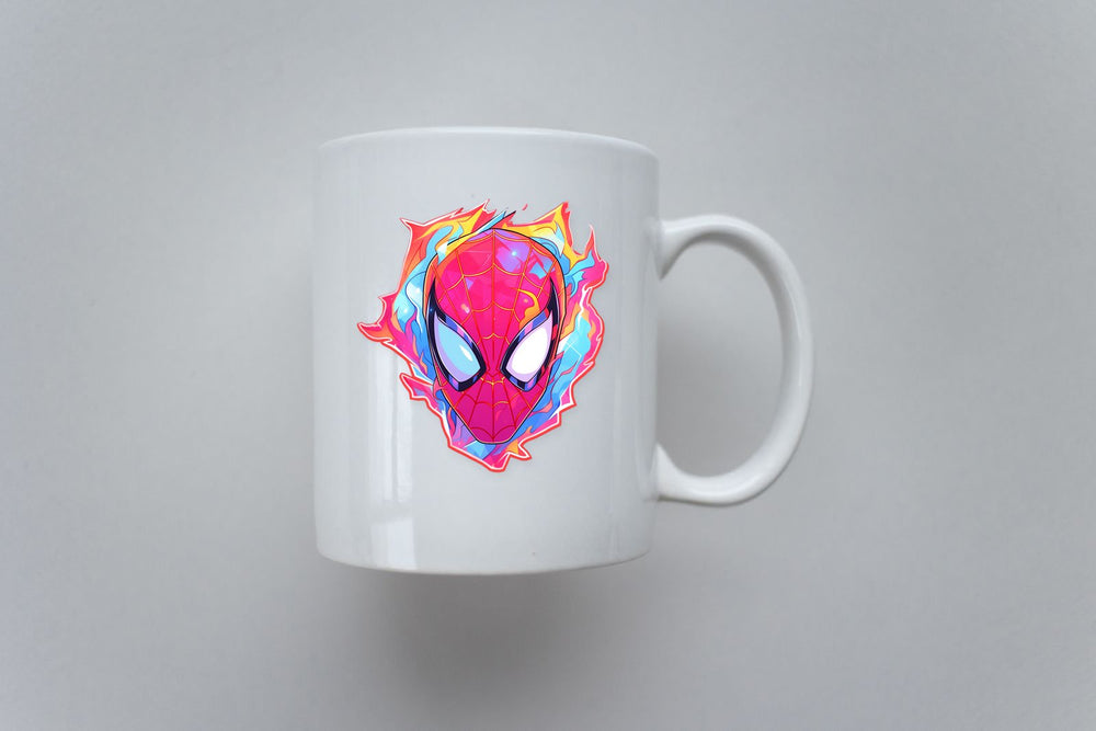 Spider-Man Bright Flame Head Sticker