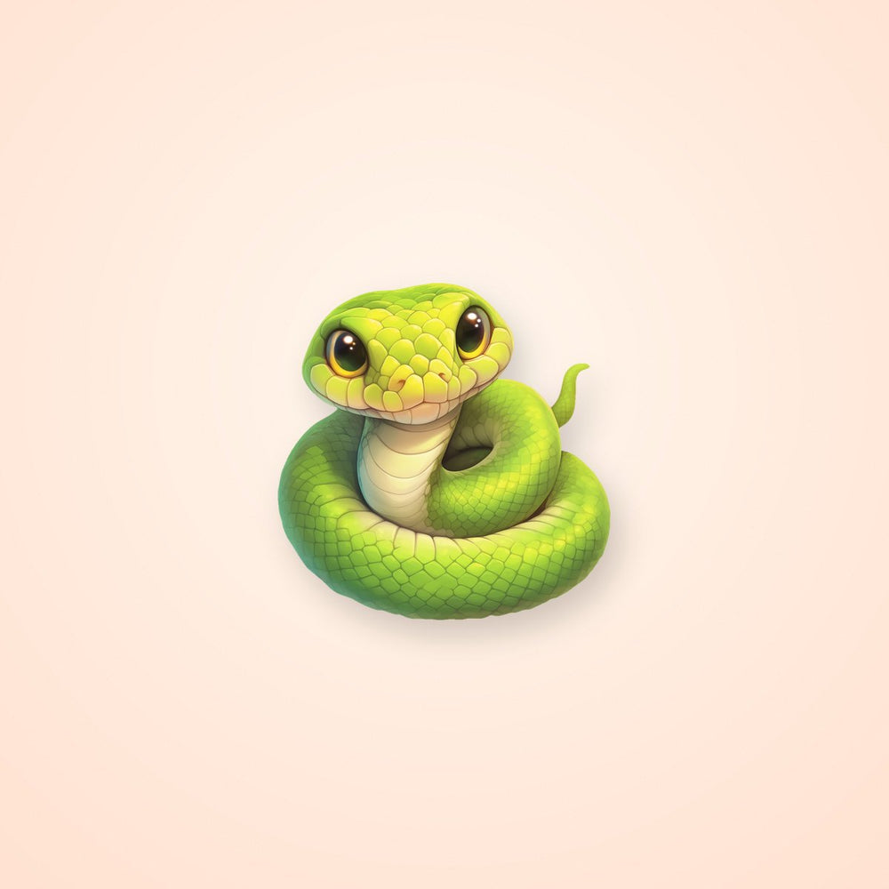 Big-Eyed Snake Sticker