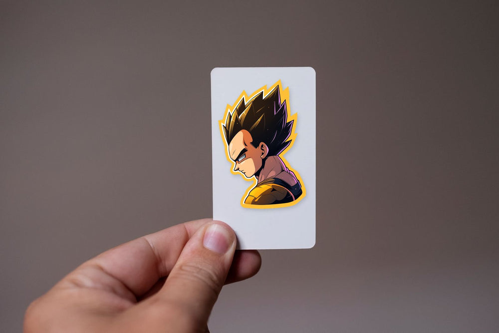 Dragon Ball Vegeta Yellow Stroke Sticker