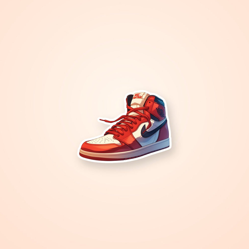 Air Jordan 1 Red Sneaker Sticker