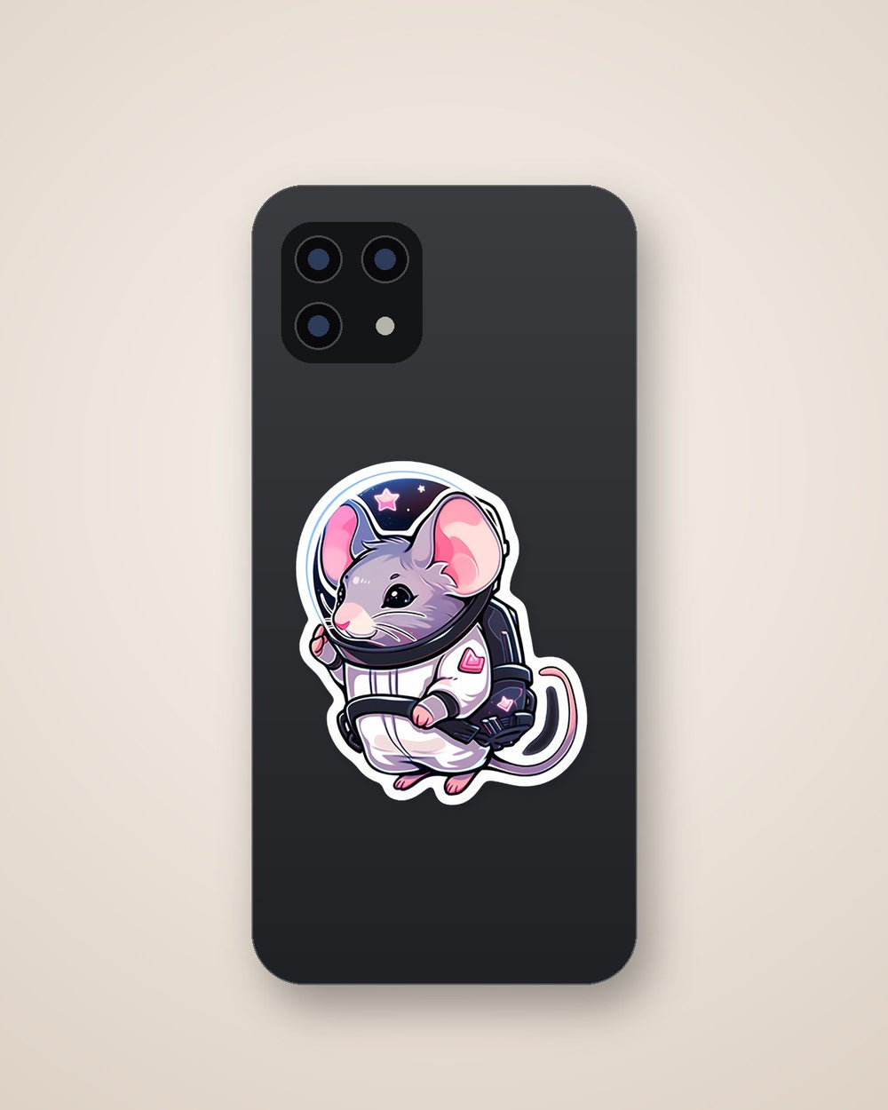 Cute Mouse Astronaut Sticker