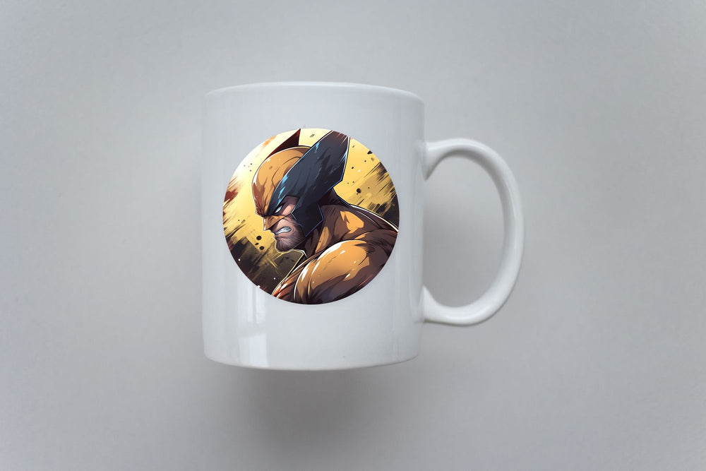 Marvel Angry Wolverine Round Sticker