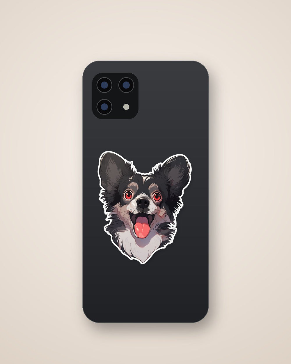 Funny Dog with Red Eyes Sticker
