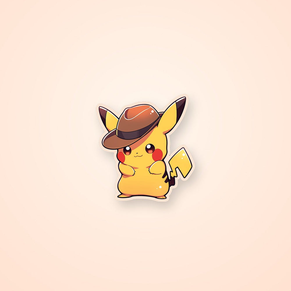 Pokemon Pikachu in Hat Sticker