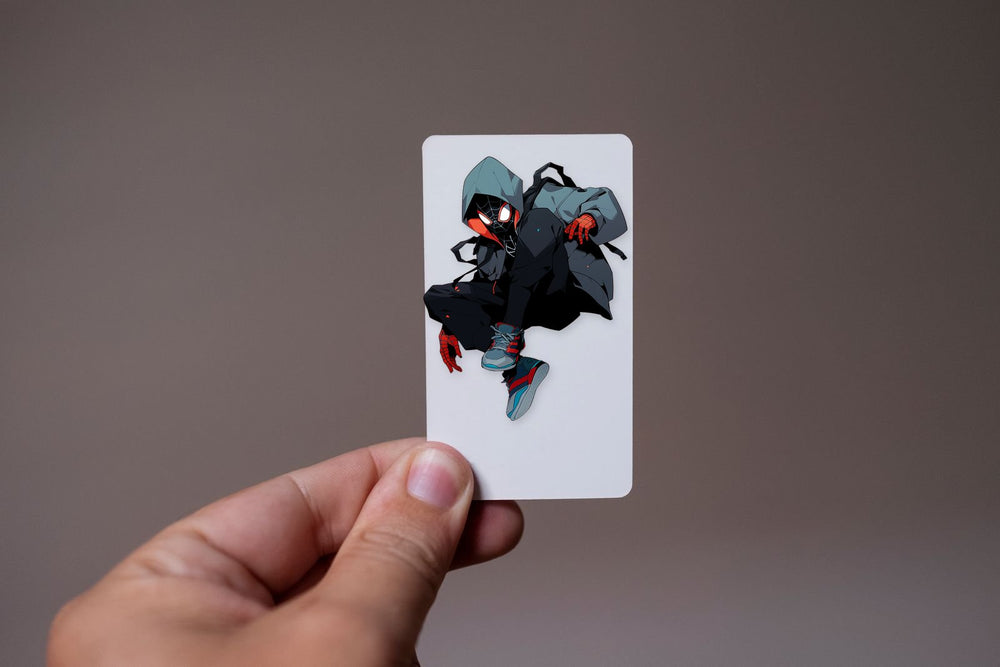 Miles Morales Jumping Aesthetic Sticker