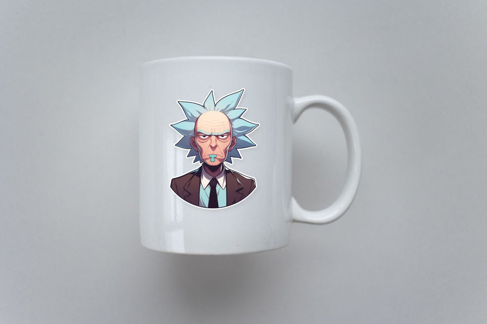 Rick Sanchez Cartoon Sticker