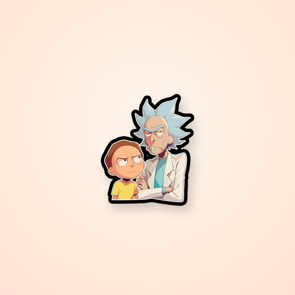 Rick and Morty Duo Cartoon Sticker