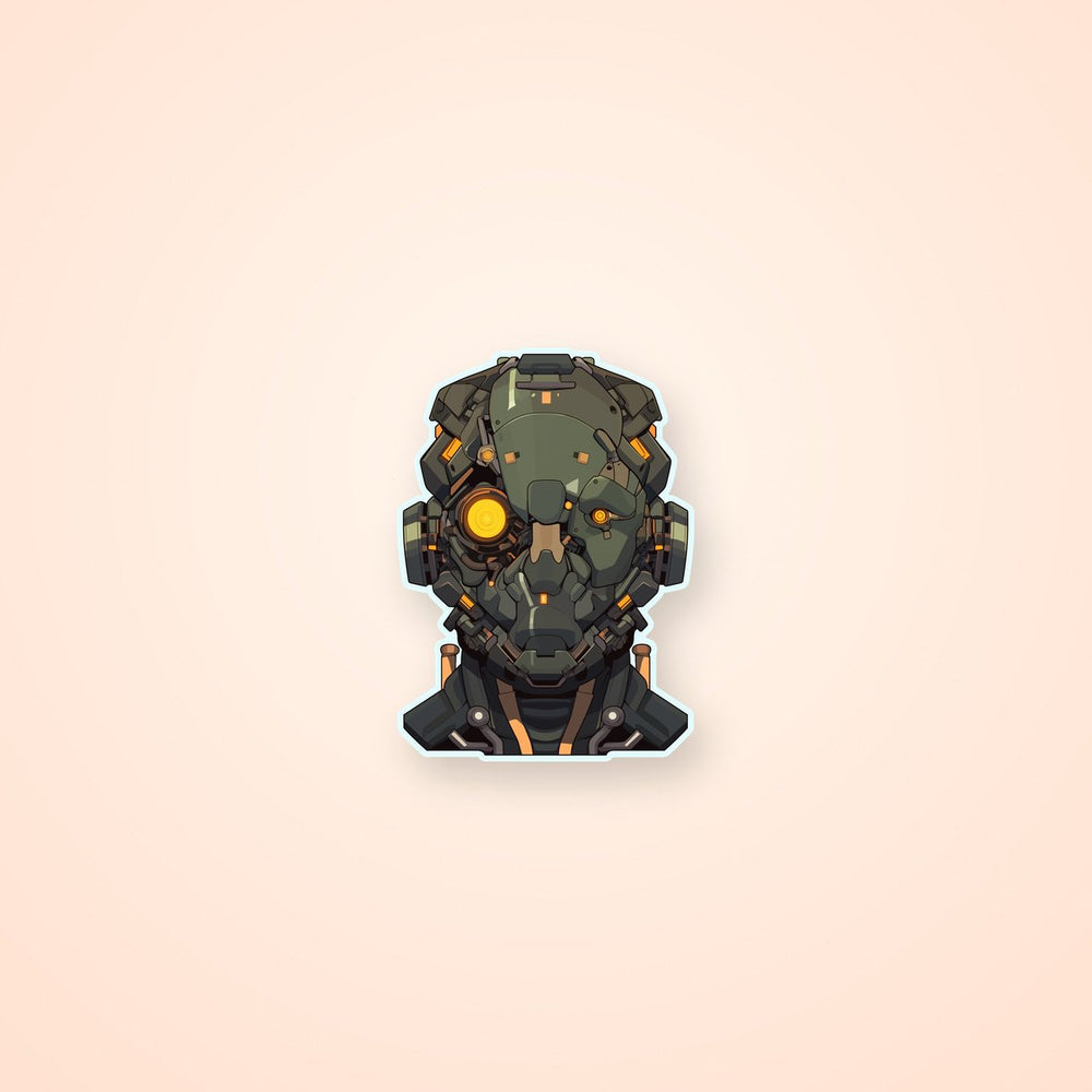 Cybernetic Head Sticker
