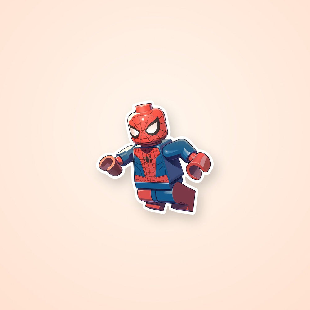 Lego Spider Man Figure Sticker