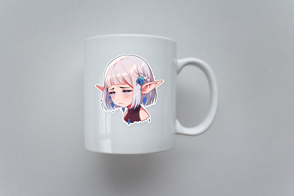 Sad Elf Crying Sticker